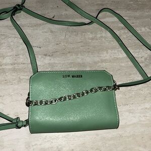 Steve Madden Mint Green Crossbody with Chain Detail